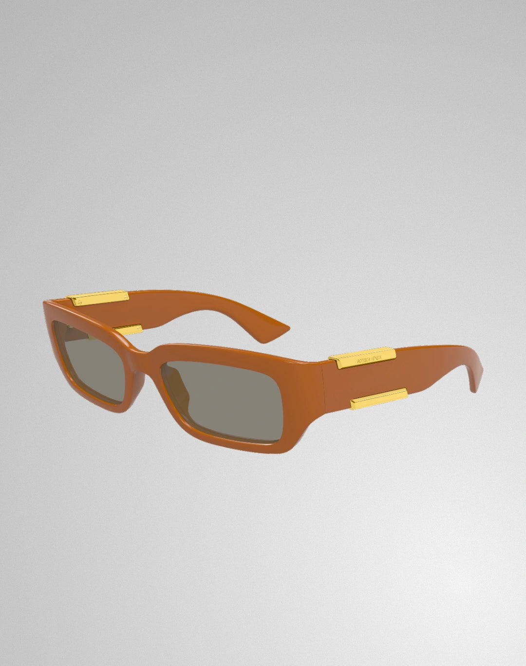 Bottega Veneta BV1406S-004 – Lunettes de soleil rectangulaire brun (M)