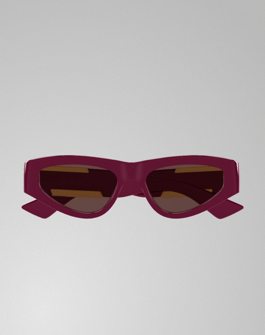 Bottega Veneta BV1407S-004 – Lunettes de soleil œil de chat rouge (M)