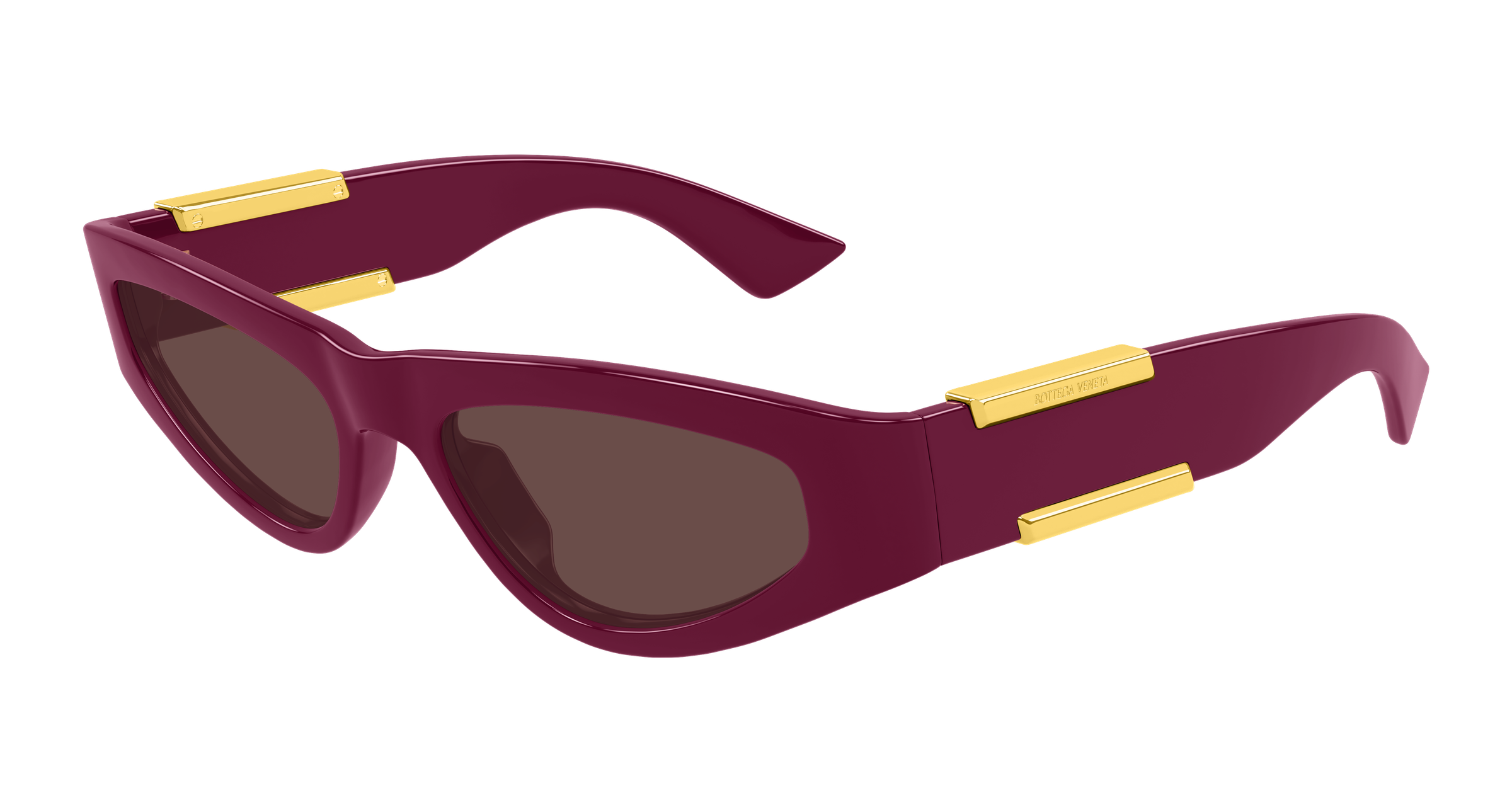 Bottega Veneta BV1407S-004 – Lunettes de soleil œil de chat rouge (M)