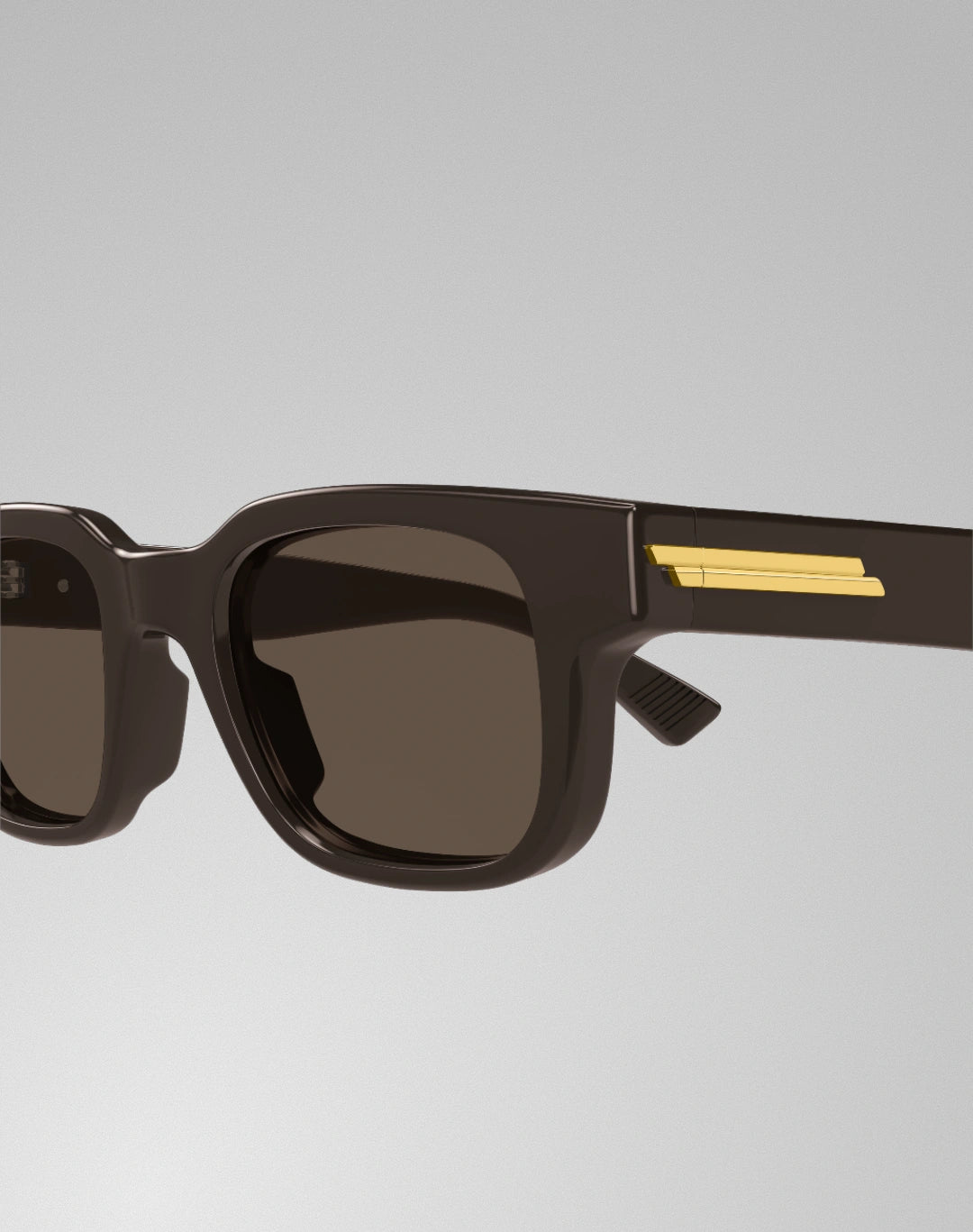 Bottega Veneta BV1411S-003 – Lunettes de soleil rectangulaire brun (M)