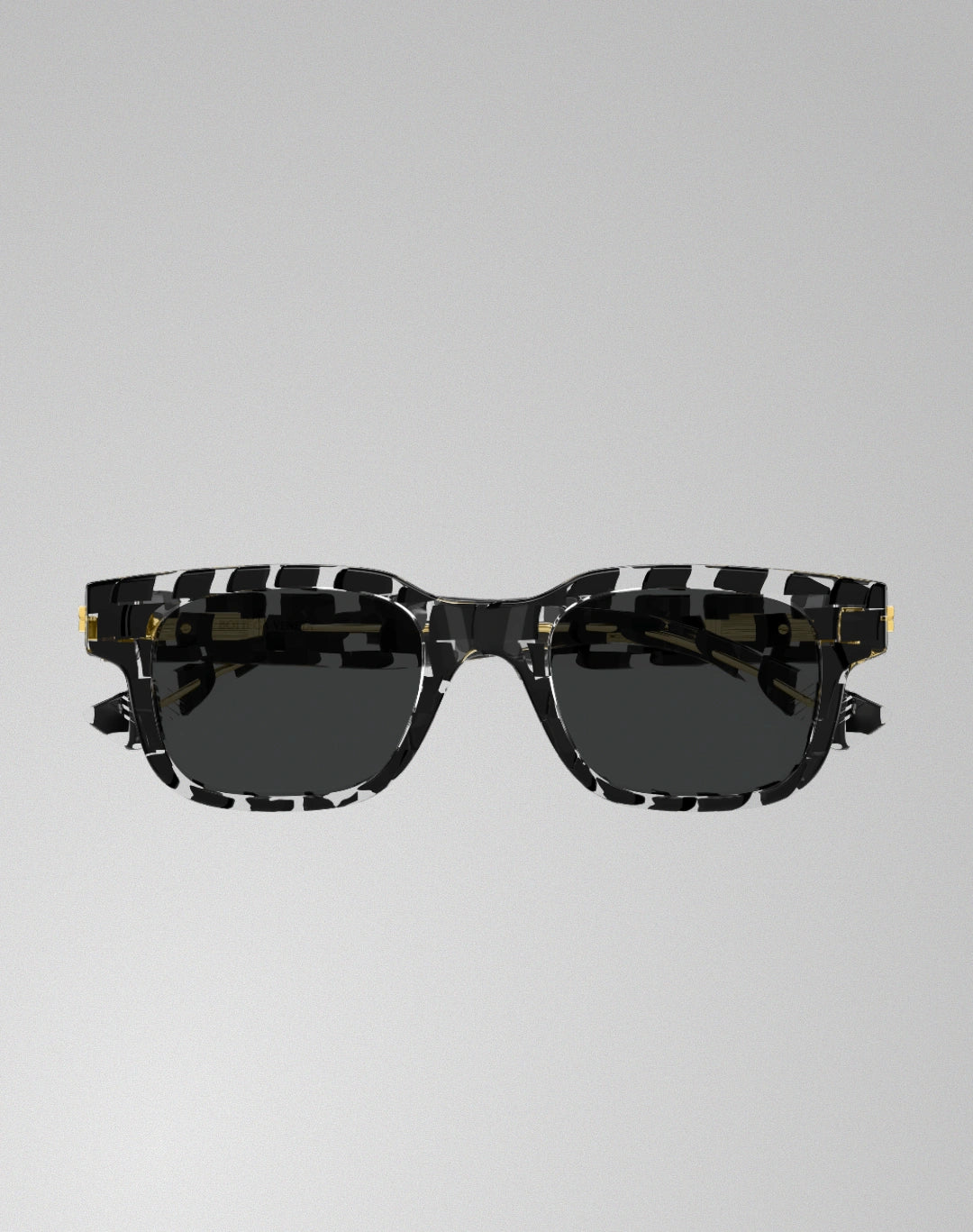 Bottega Veneta BV1411S-004 – Lunettes de soleil rectangulaire noir (M)