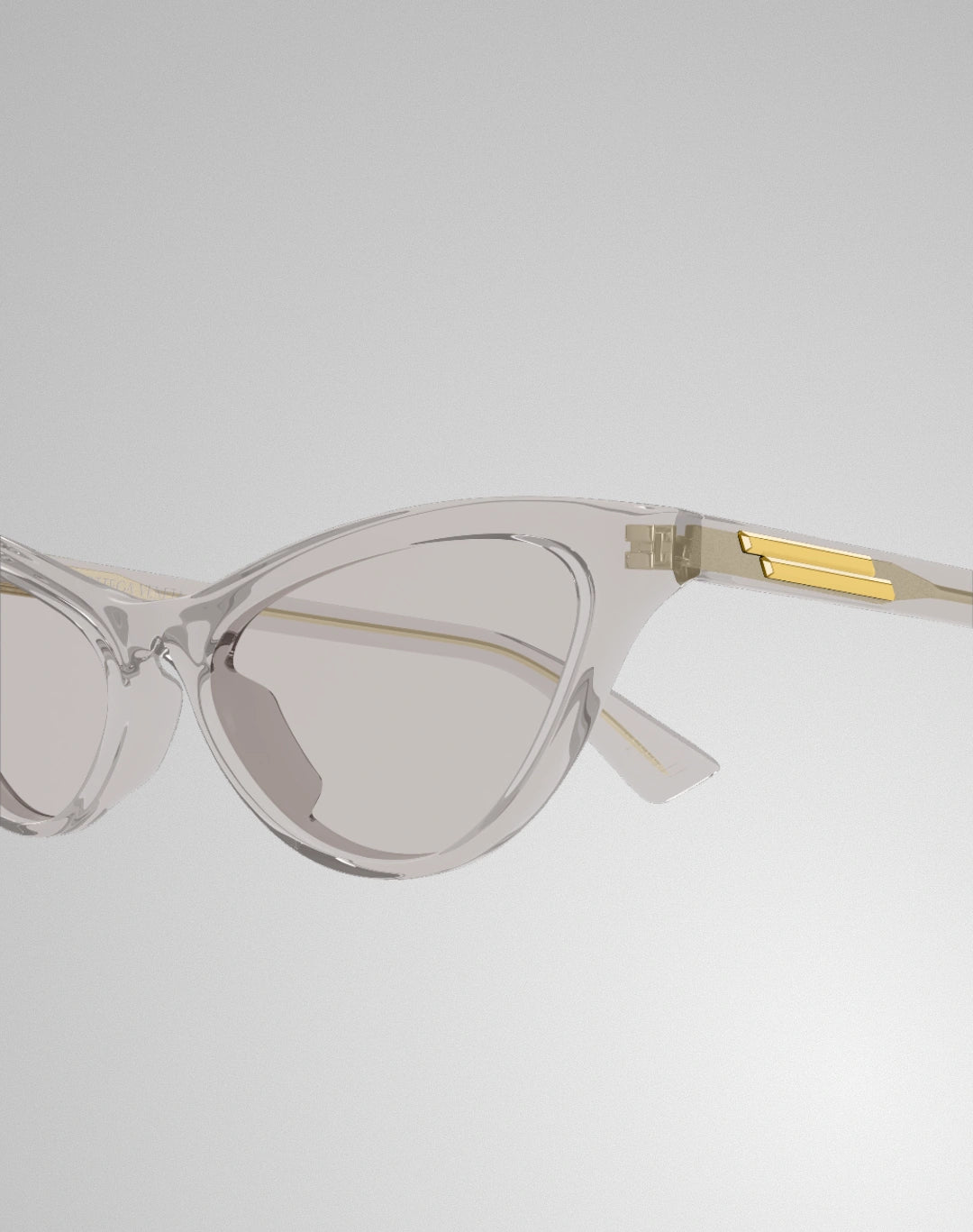 Bottega Veneta BV1414S-003 – Lunettes de soleil œil-de-chat gris (M)