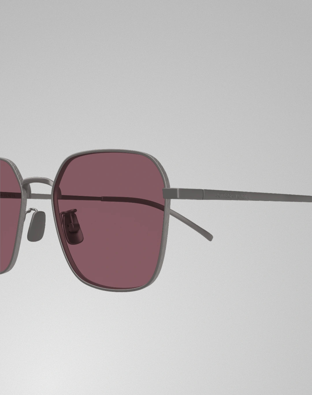 Bottega Veneta BV1422SA-003 – Lunettes de soleil Carrée ruthénium (L)