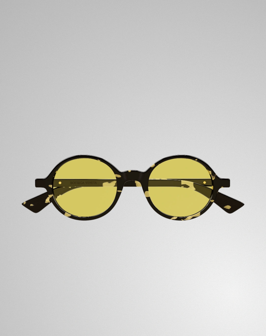 Bottega Veneta BV1430S-004 – Lunettes de soleil ronde gris (S)