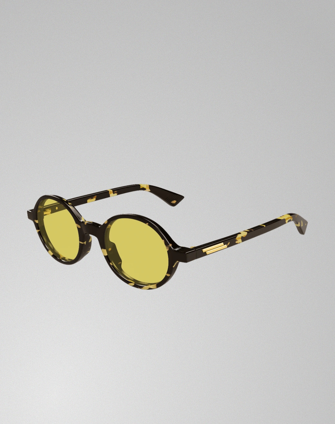 Bottega Veneta BV1430S-004 – Lunettes de soleil ronde gris (S)