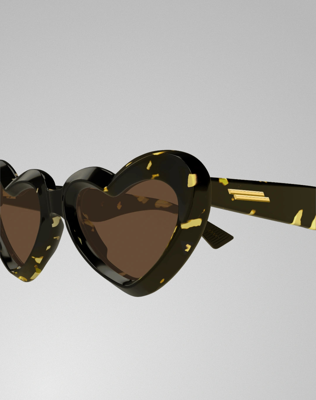 Bottega Veneta BV1432S-002 – Lunettes de soleil cœur havane (M)