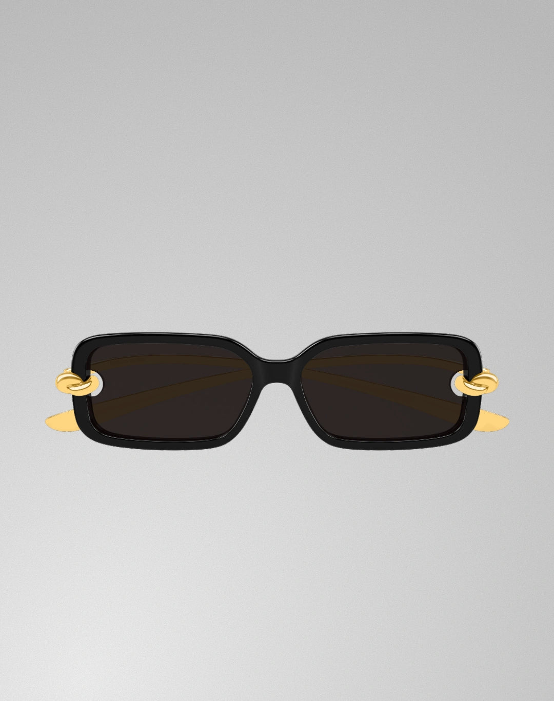 Bottega Veneta BV1439S-001 – Lunettes de soleil rectangulaire noir (L)