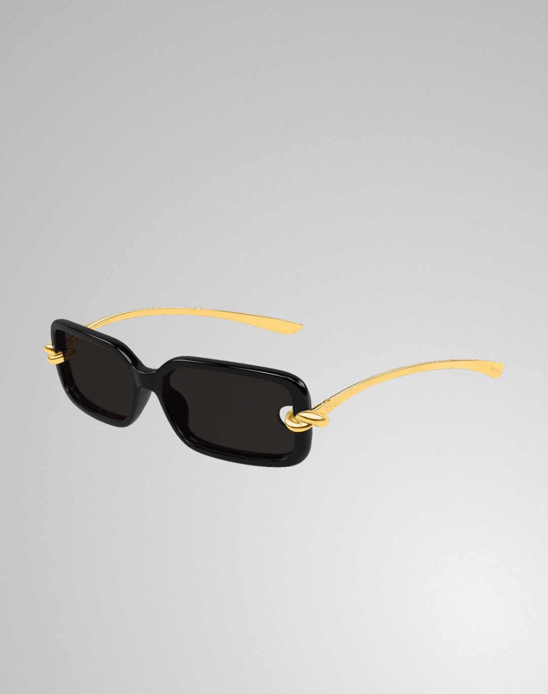 Bottega Veneta BV1439S-001 – Lunettes de soleil rectangulaire noir (L)
