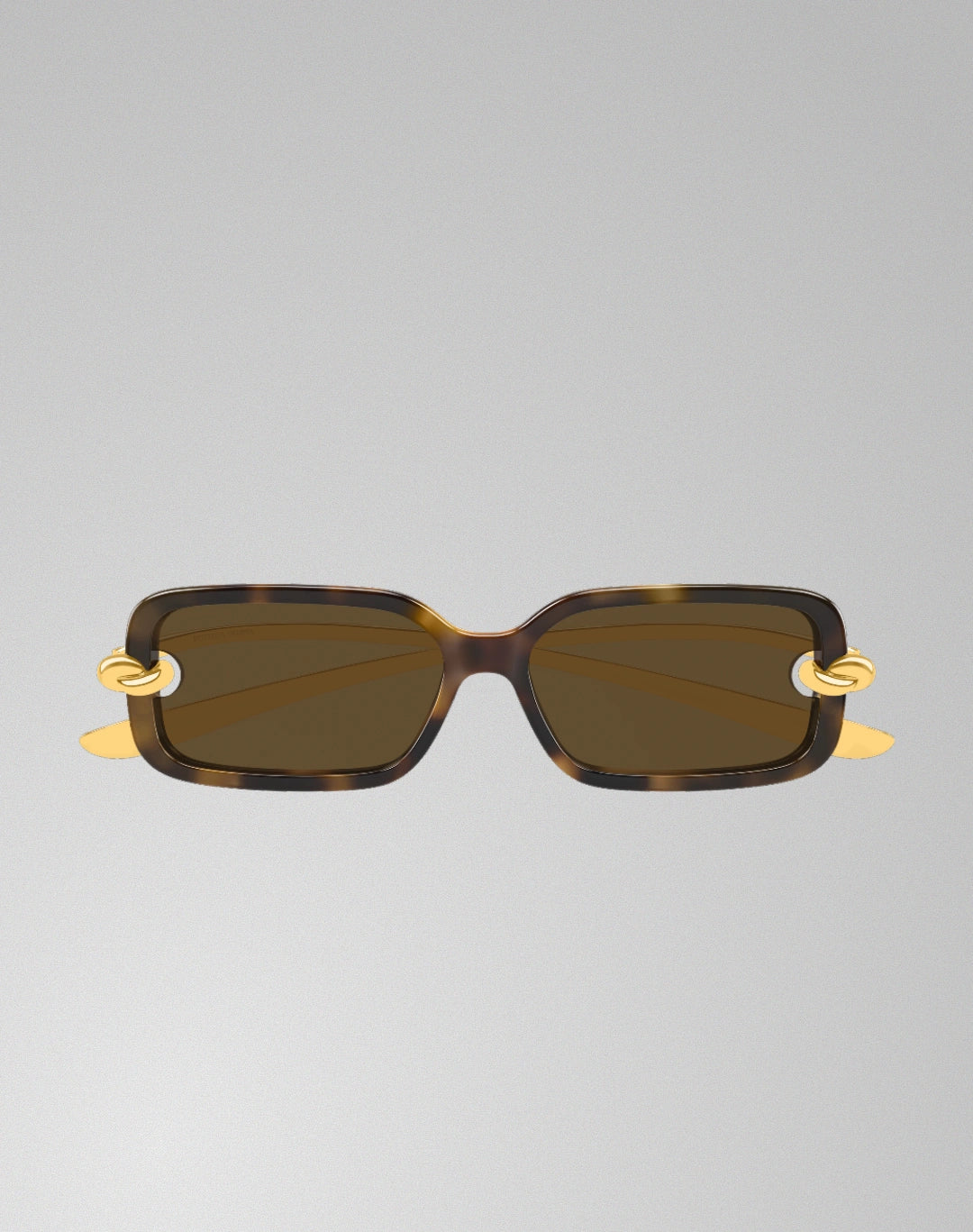 Bottega Veneta BV1439S-002 – Lunettes de soleil rectangulaire havane (L)