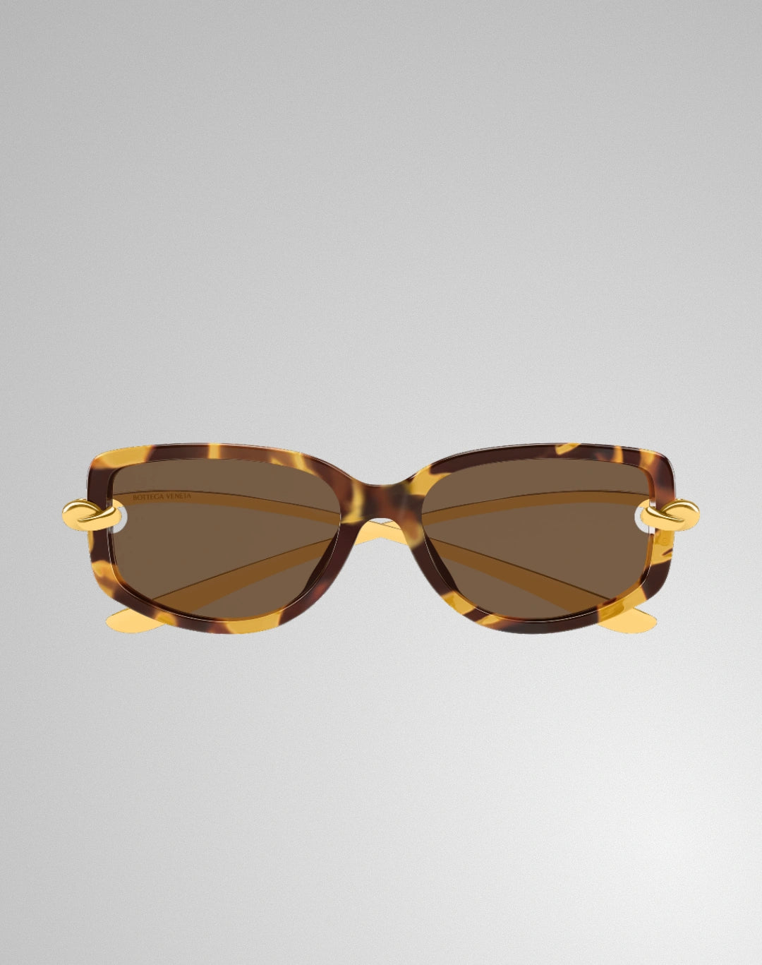 Bottega Veneta BV1440SA-002 – Lunettes de soleil rectangulaire havane (XL)