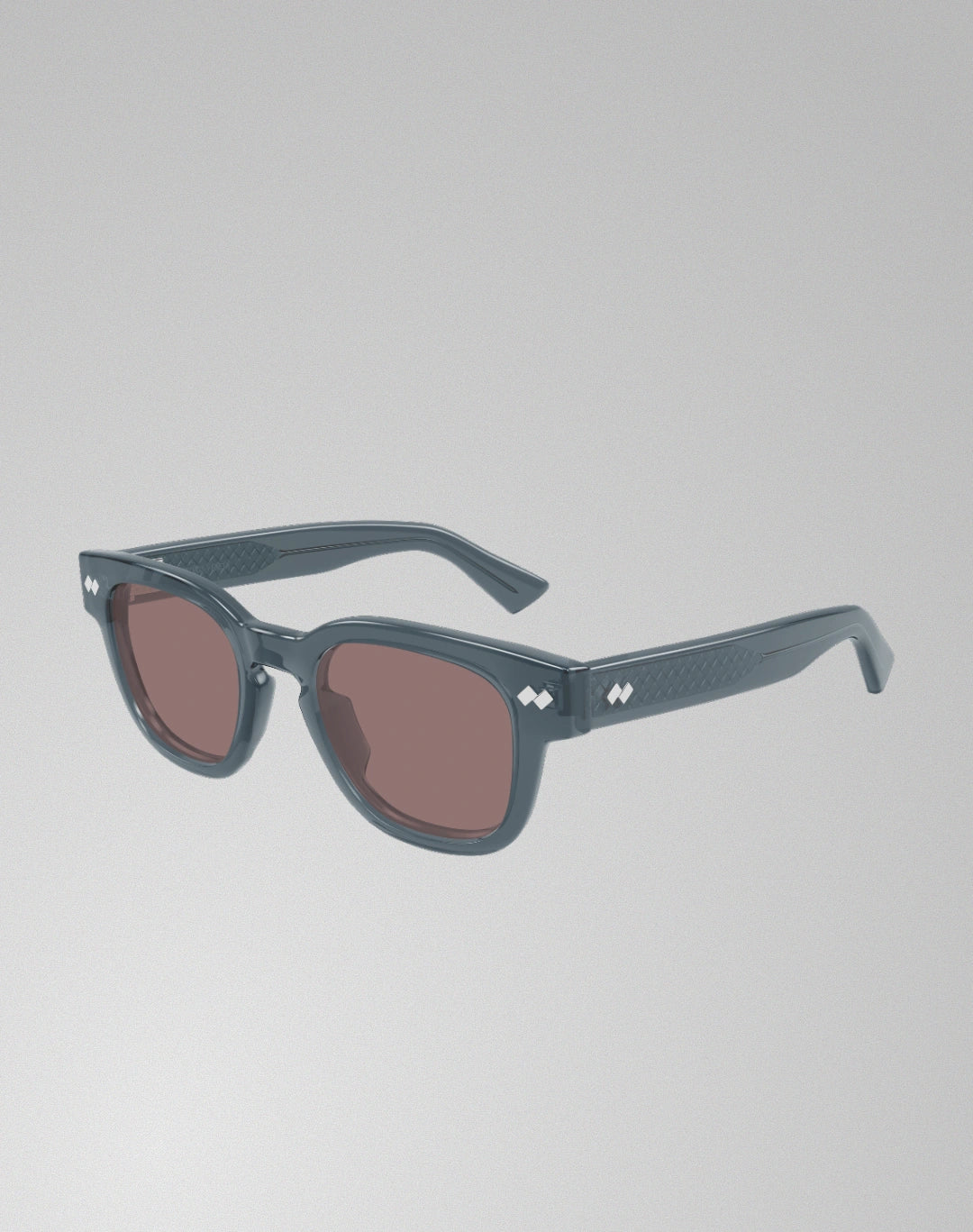 Bottega Veneta BV1441S-003 – Lunettes de soleil rectangulaire gris (S)