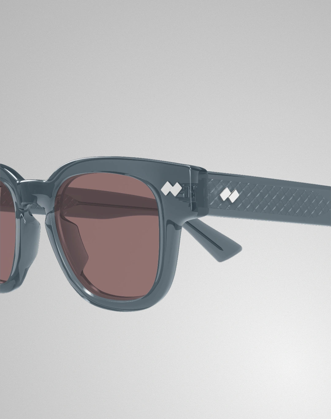 Bottega Veneta BV1441S-003 – Lunettes de soleil rectangulaire gris (S)