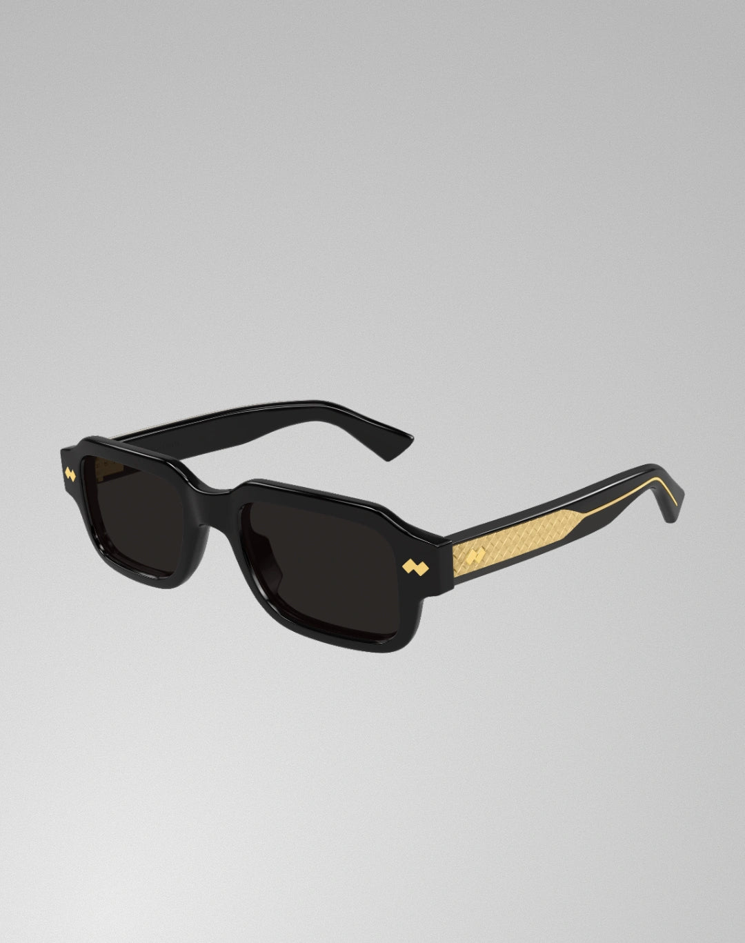 Bottega Veneta BV1442S-001 – Lunettes de soleil carrée noir (M)