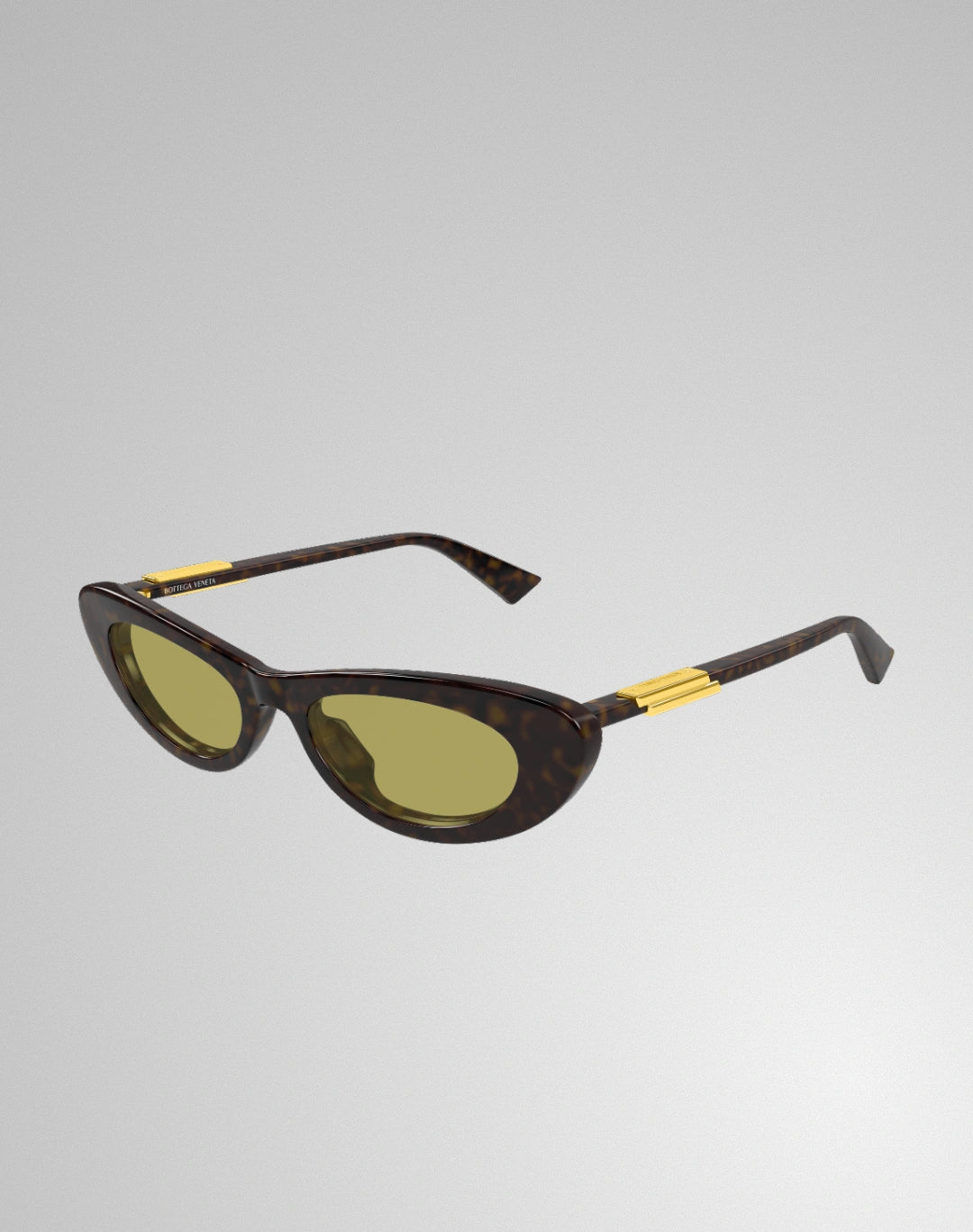 Bottega Veneta BV1447S-002 – Lunettes de soleil ovale havane (S)