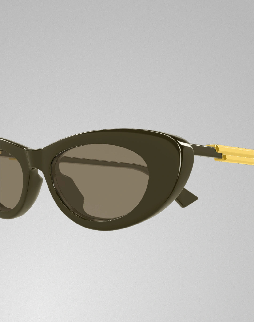 Bottega Veneta BV1447S-005 – Lunettes de soleil ovale vert (S)