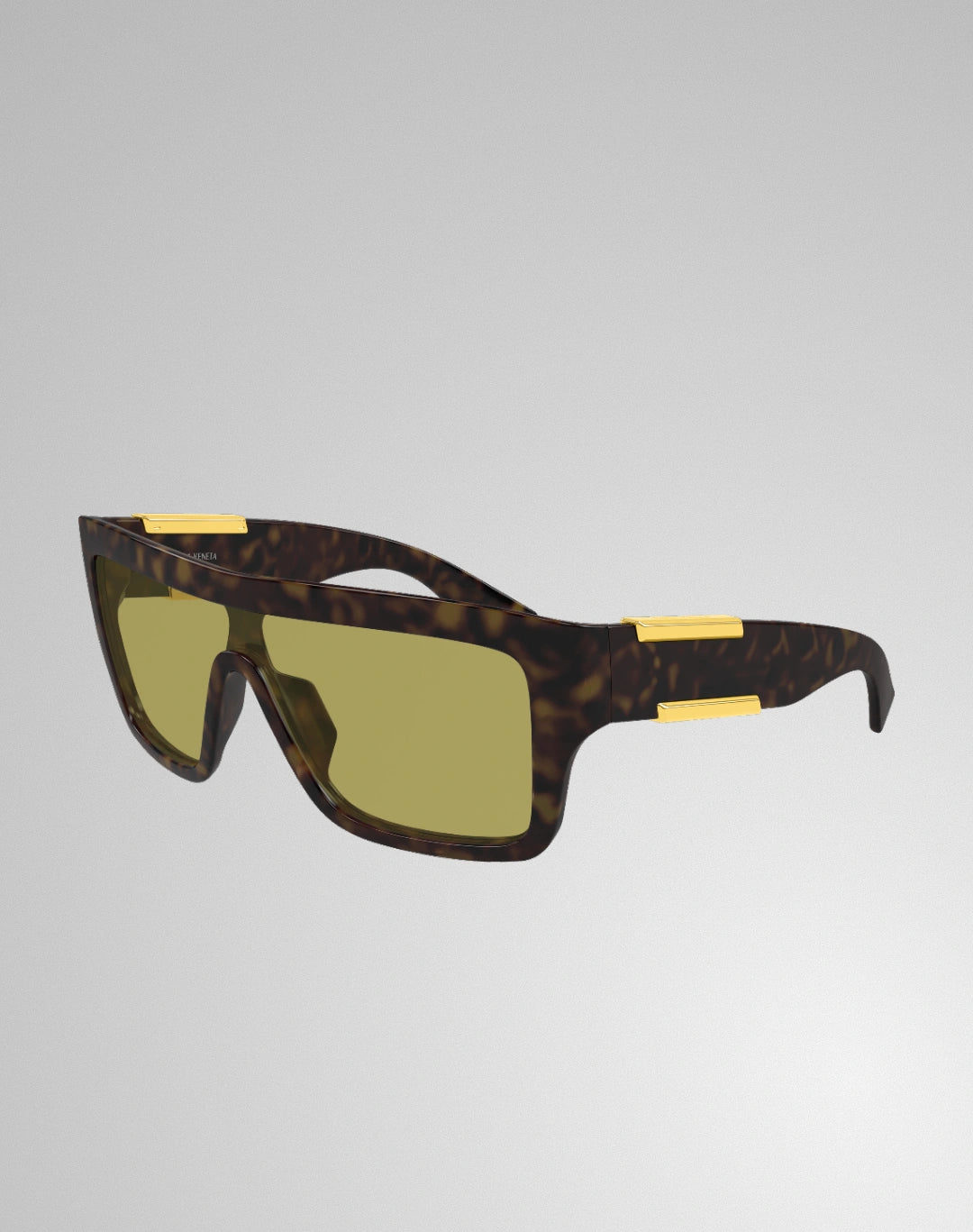 Bottega Veneta BV1451S-002 – Lunettes de soleil masque havane (M)