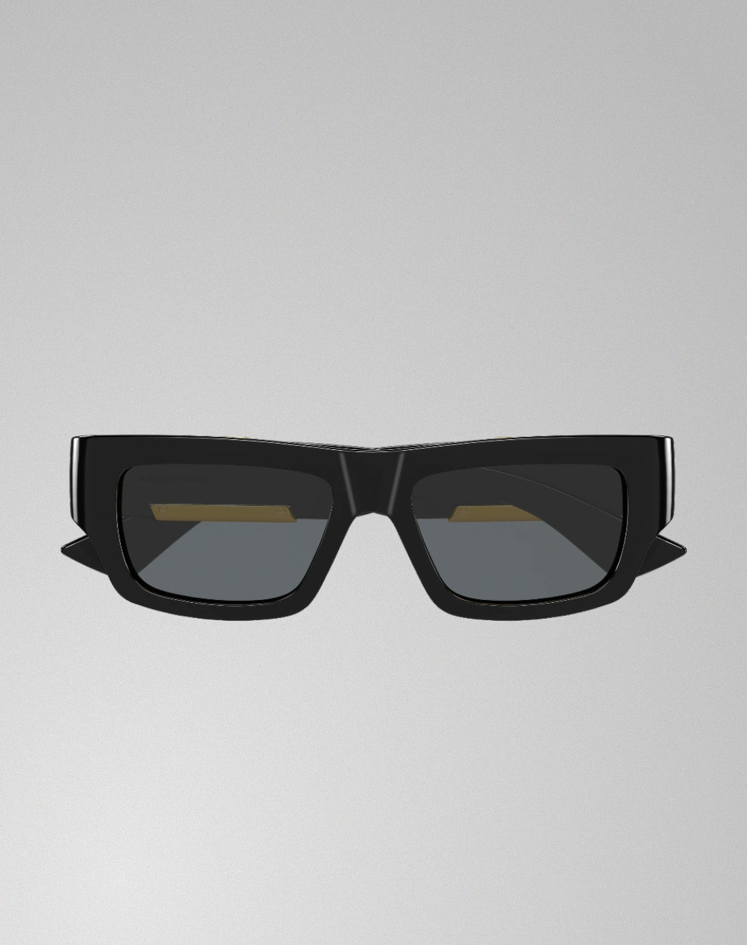 Bottega Veneta BV1452S-001 – Lunettes de soleil rectangulaire noir (M)