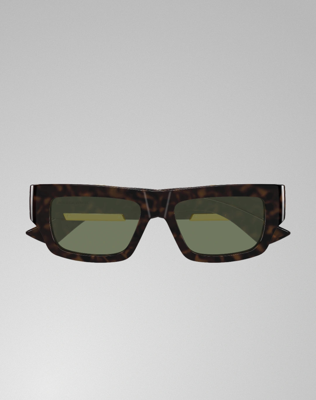 Bottega Veneta BV1452S-002 – Lunettes de soleil rectangulaire havane (M)