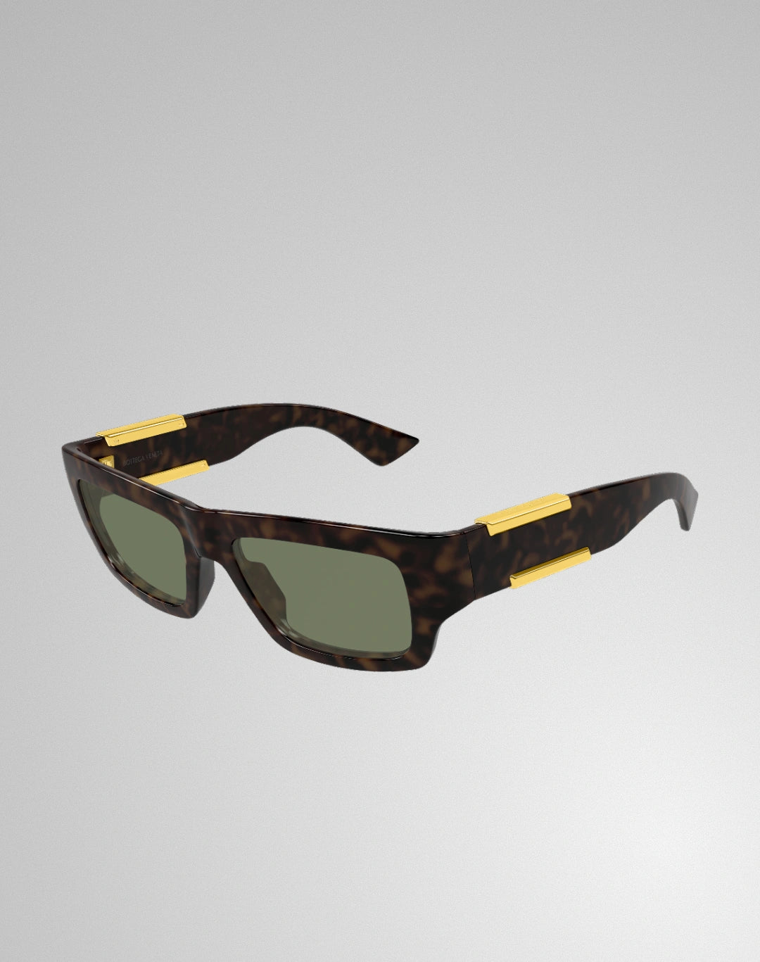 Bottega Veneta BV1452S-002 – Lunettes de soleil rectangulaire havane (M)