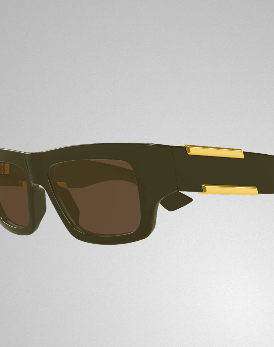 Bottega Veneta BV1452S-003 – Lunettes de soleil rectangulaire vert (M)