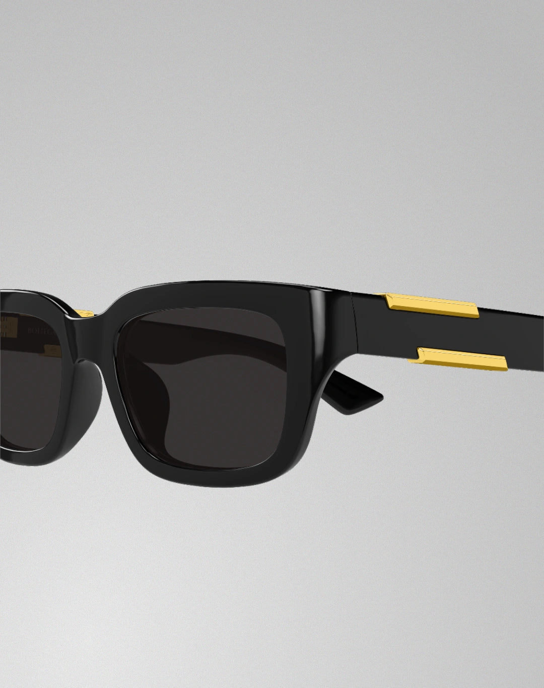 Bottega Veneta BV1453SA-001 – Lunettes de soleil rectangulaire noir (M)