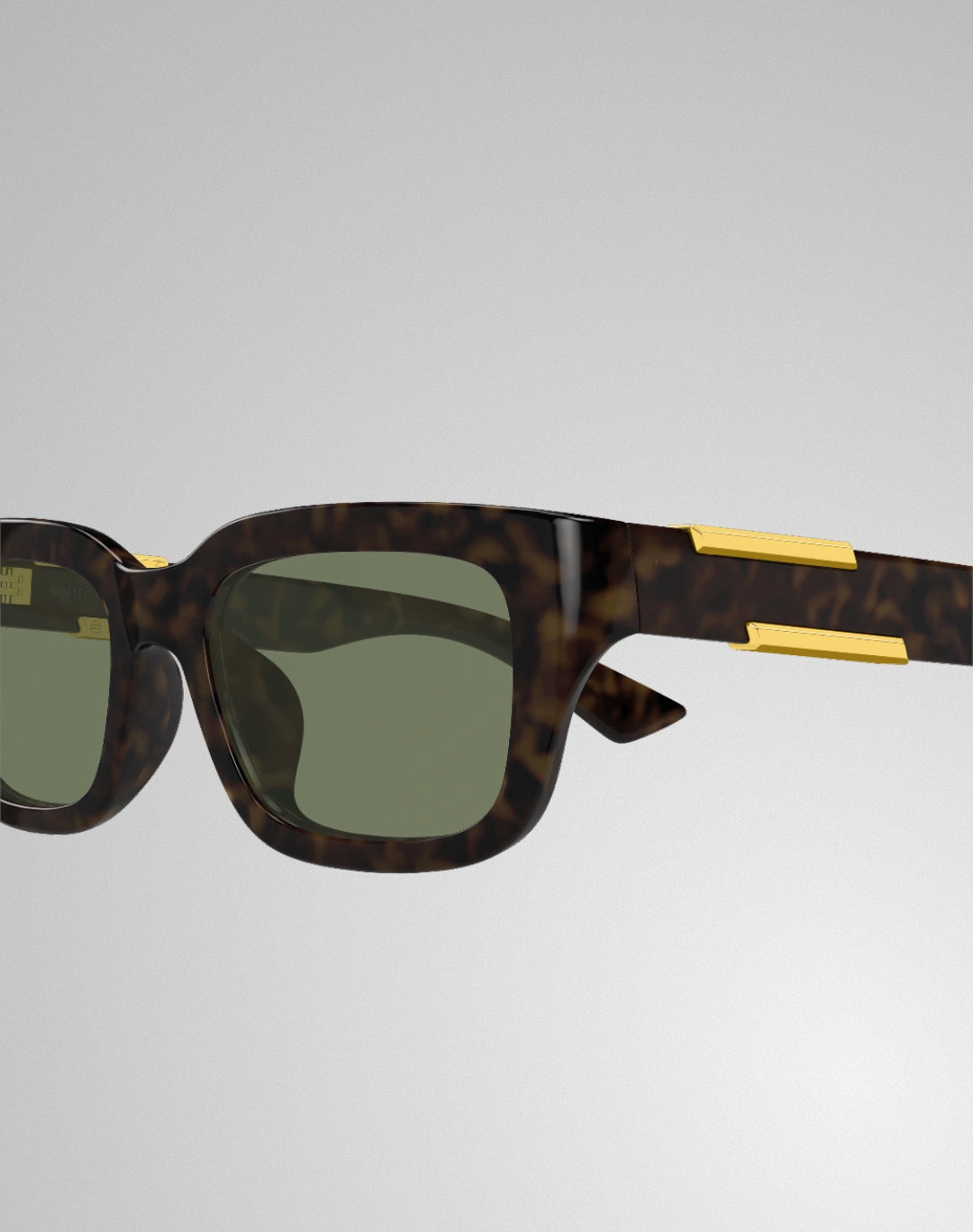 Bottega Veneta BV1453SA-003 – Lunettes de soleil rectangulaire havane (M)