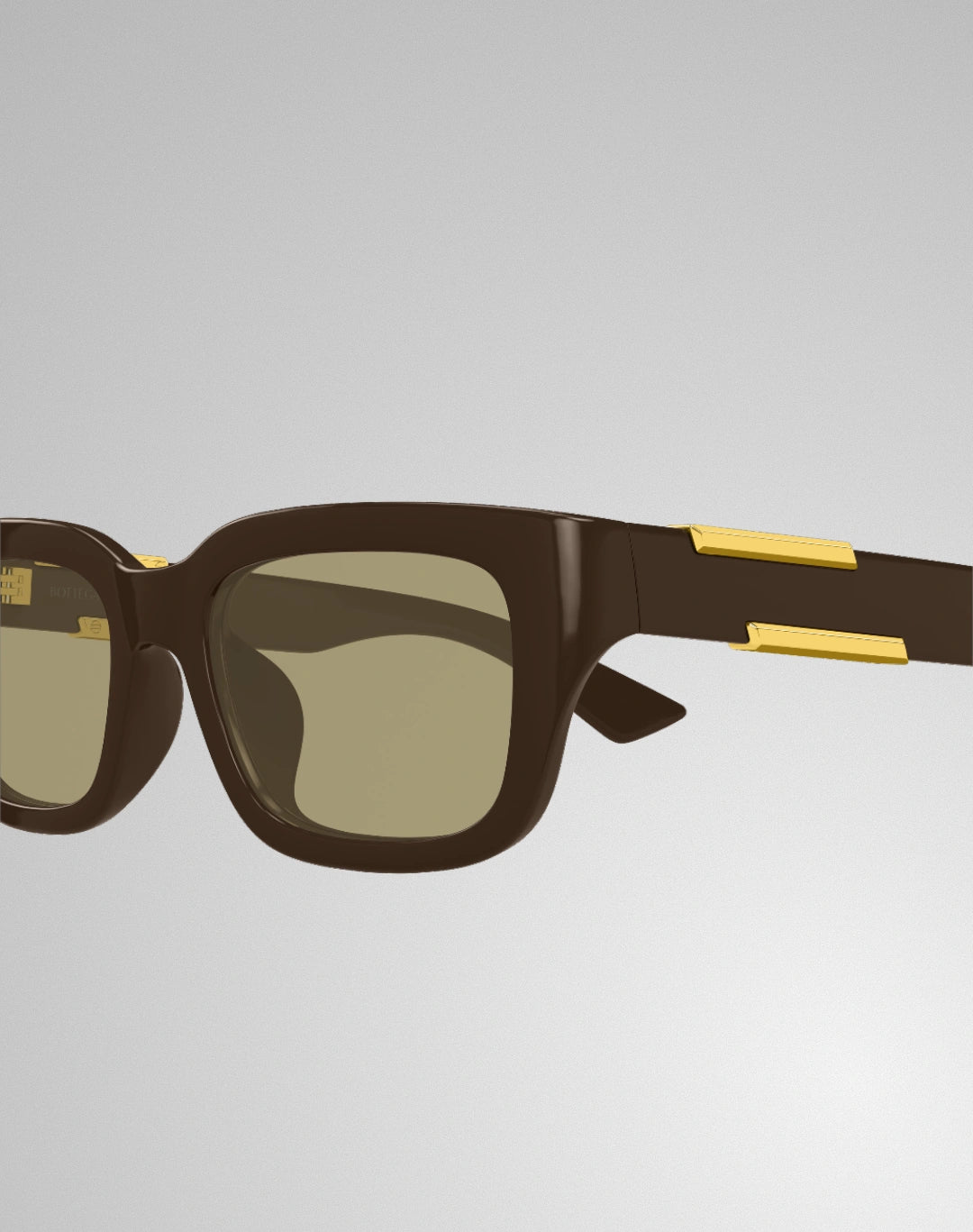 Bottega Veneta BV1453SA-004 – Lunettes de soleil rectangulaire brun (M)