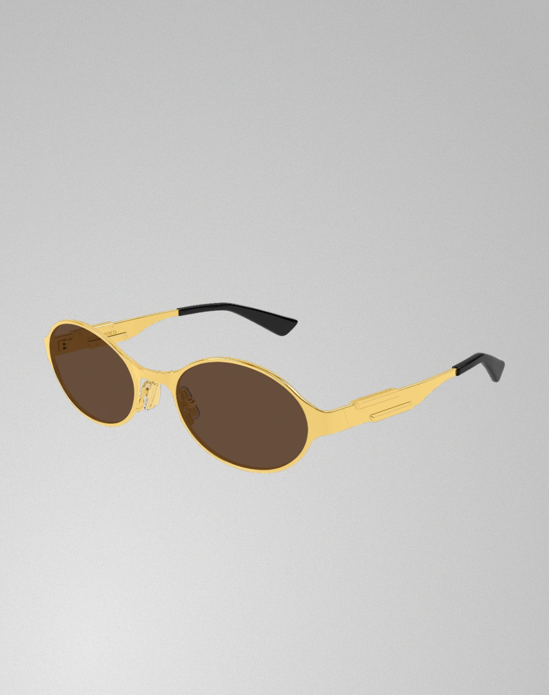 Bottega Veneta BV1456S-001 – Lunettes de soleil ovale or (L)