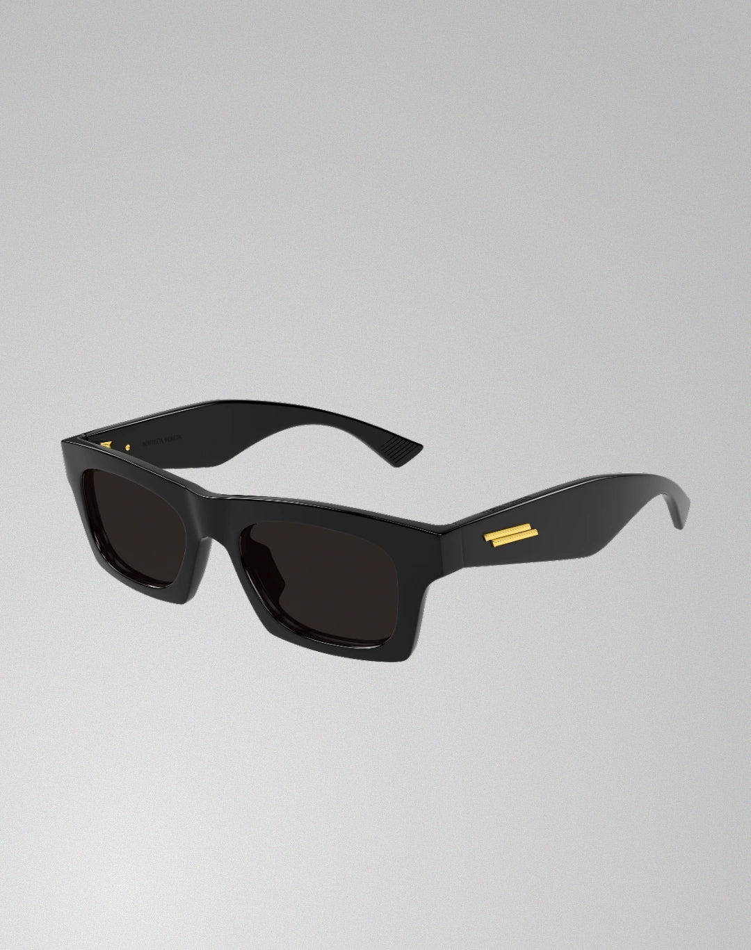 Bottega Veneta BV1457S-001 – Lunettes de soleil rectangulaire noir (M)