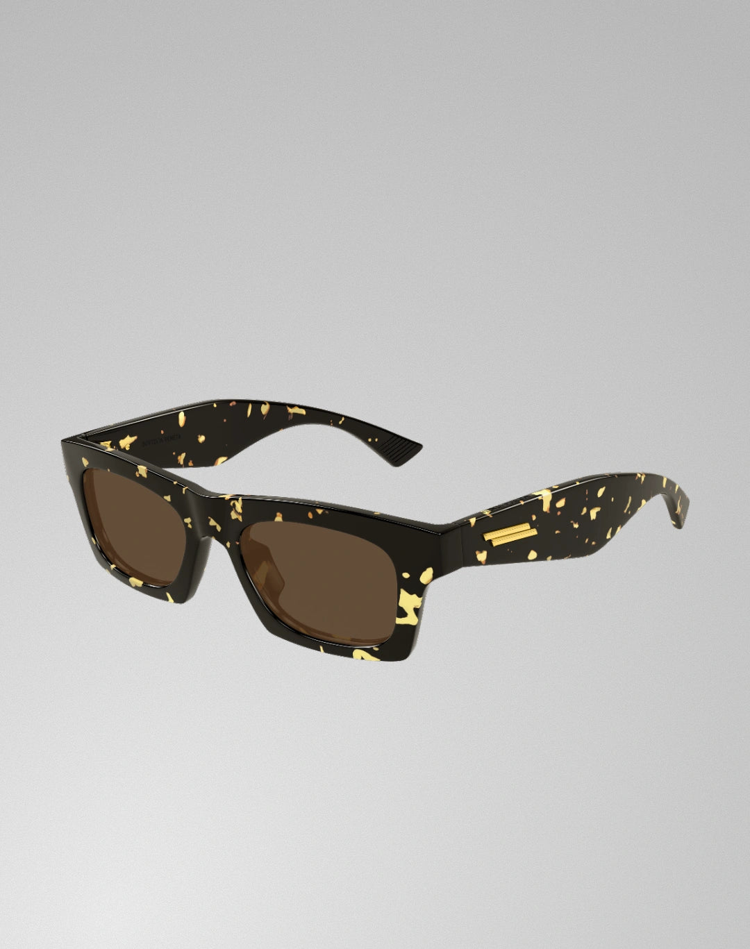 Bottega Veneta BV1457S-002 – Lunettes de soleil rectangulaire havane (M)