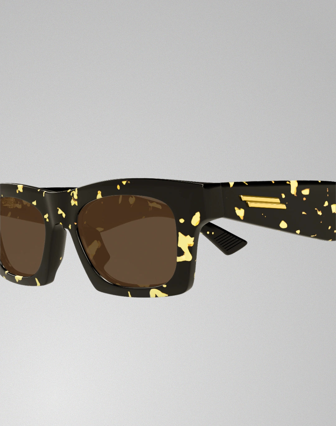 Bottega Veneta BV1457S-002 – Lunettes de soleil rectangulaire havane (M)