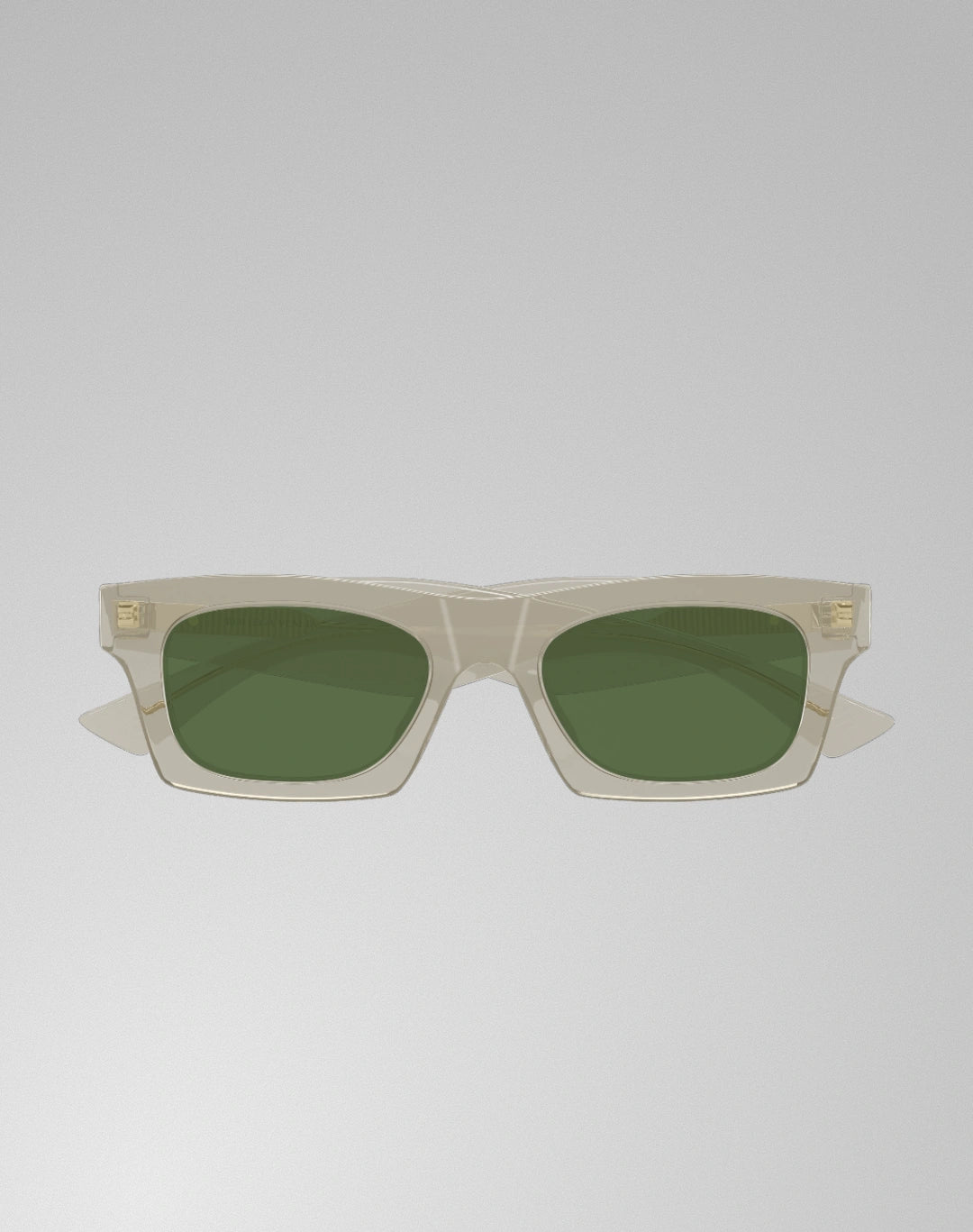 Bottega Veneta BV1457S-004 – Lunettes de soleil rectangulaire beige (M)