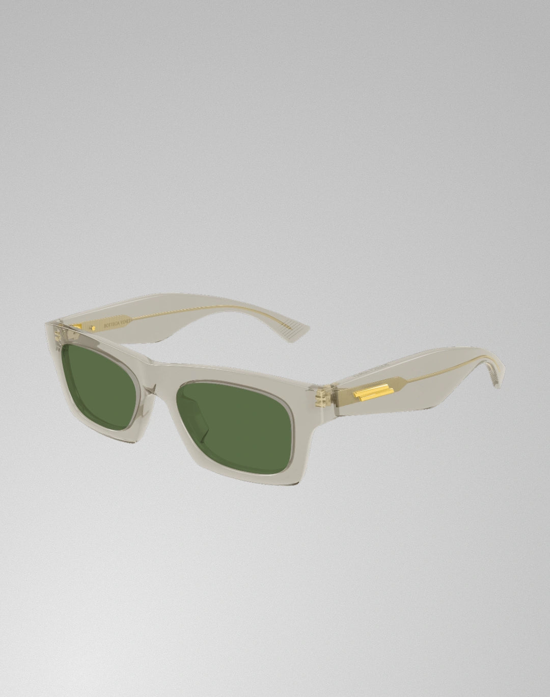 Bottega Veneta BV1457S-004 – Lunettes de soleil rectangulaire beige (M)