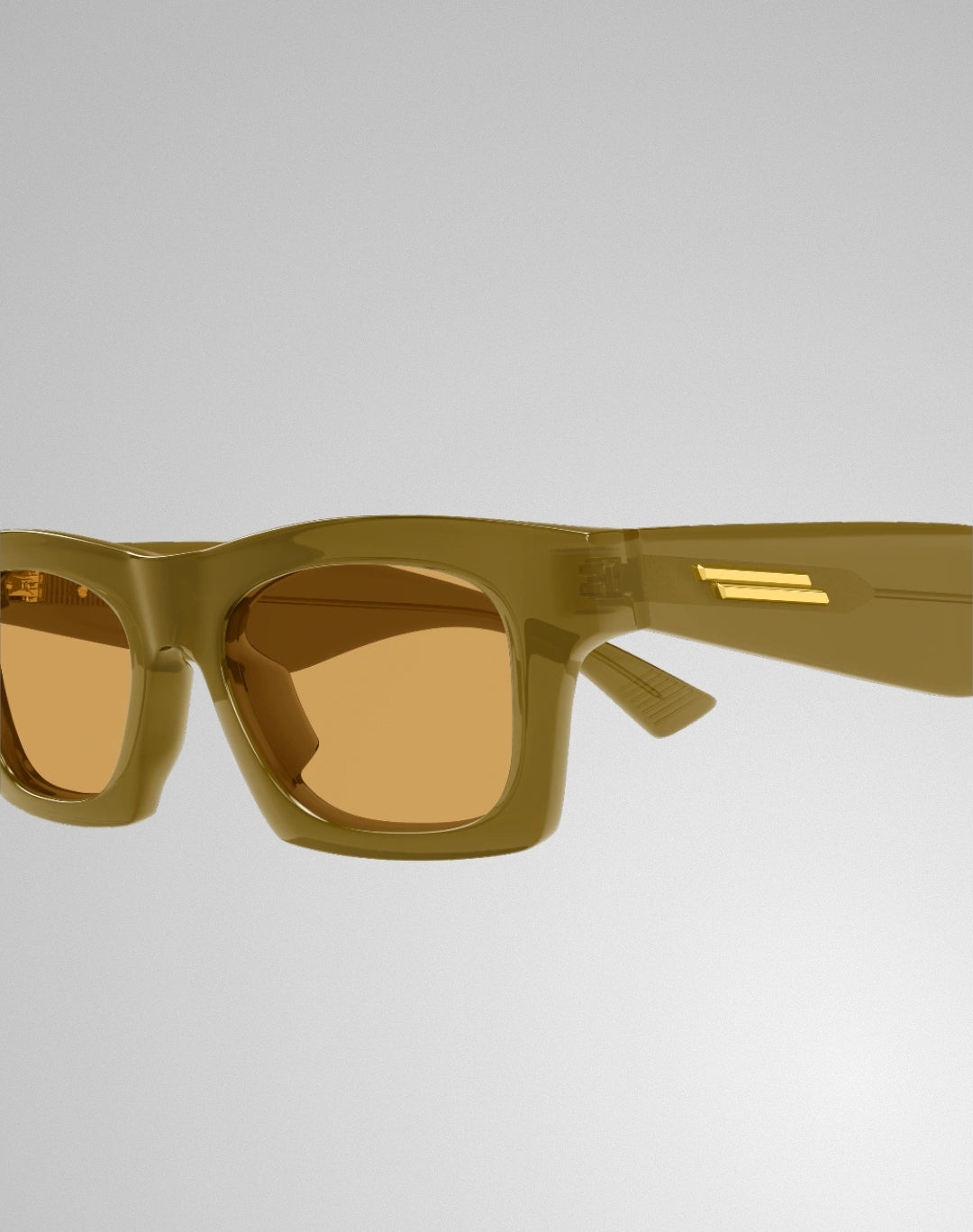 Bottega Veneta BV1457S-005 – Lunettes de soleil rectangulaire brun (M)