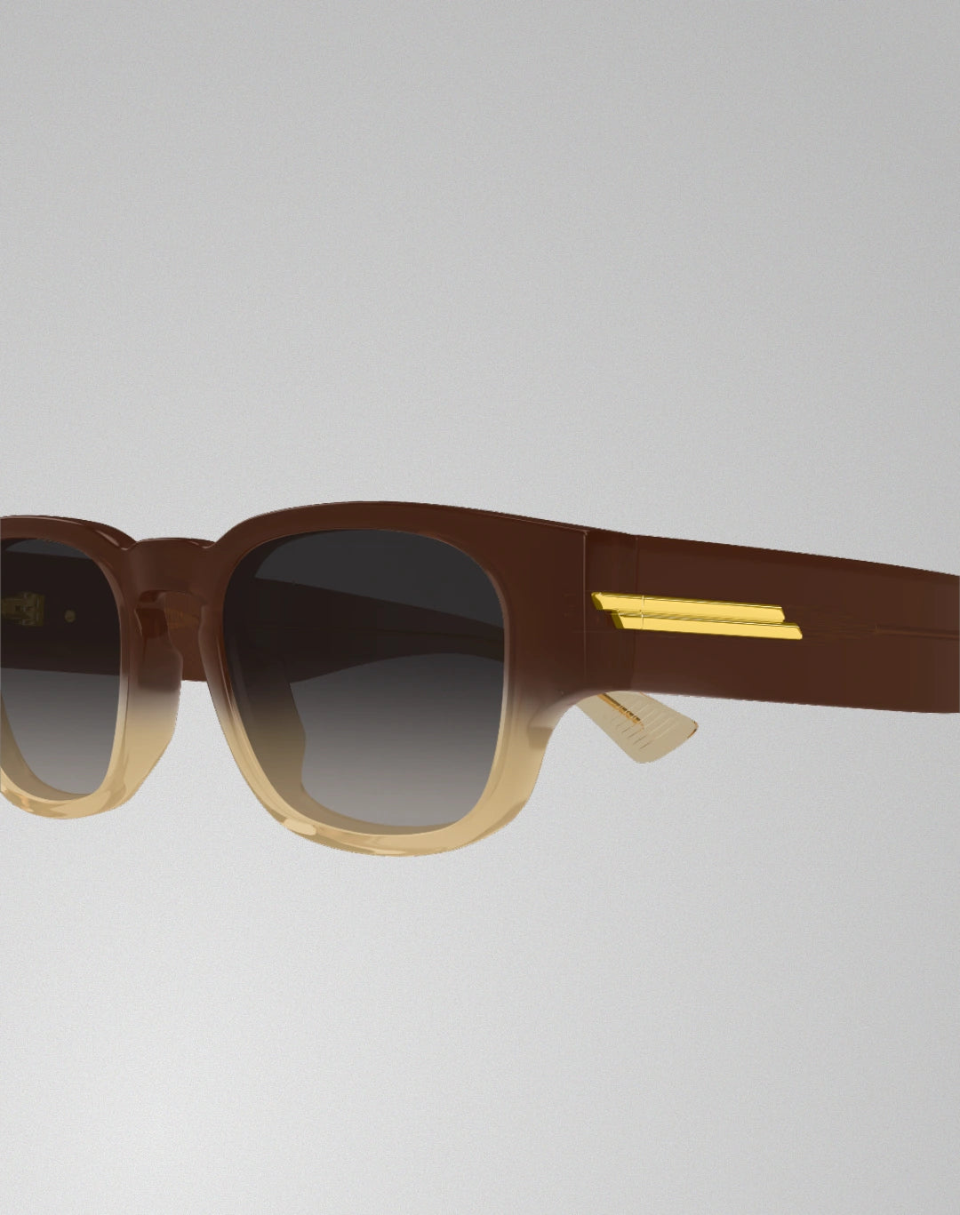 Bottega Veneta BV1460S-003 – Lunettes de soleil rectangulaire brun (M)