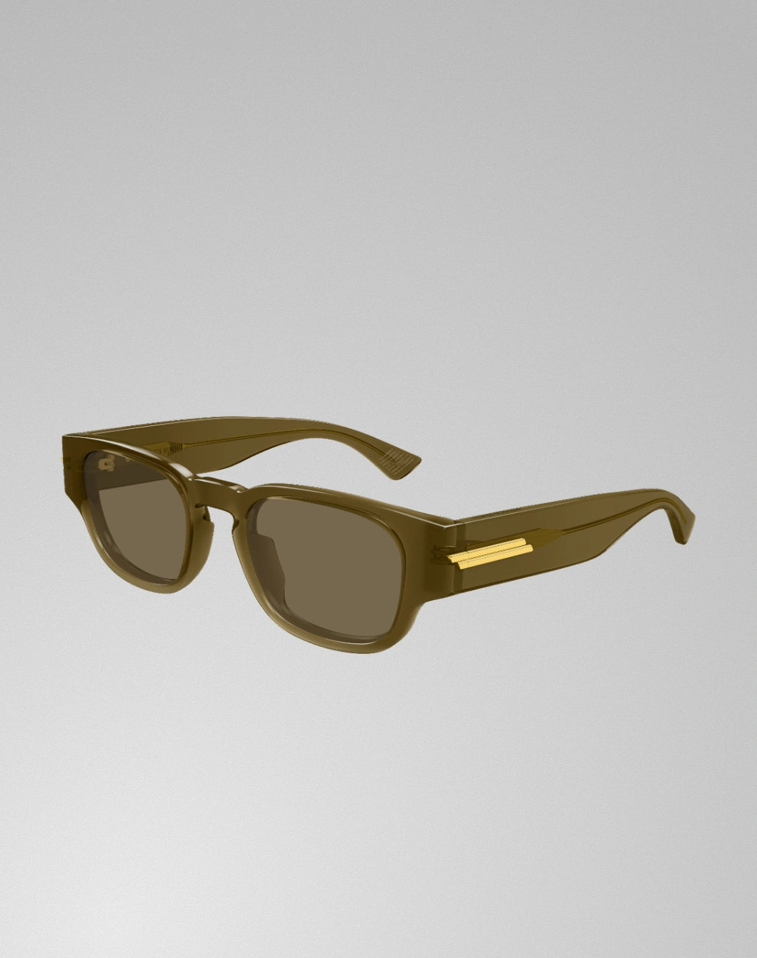 Bottega Veneta BV1460S-004 – Lunettes de soleil rectangulaire brun (M)