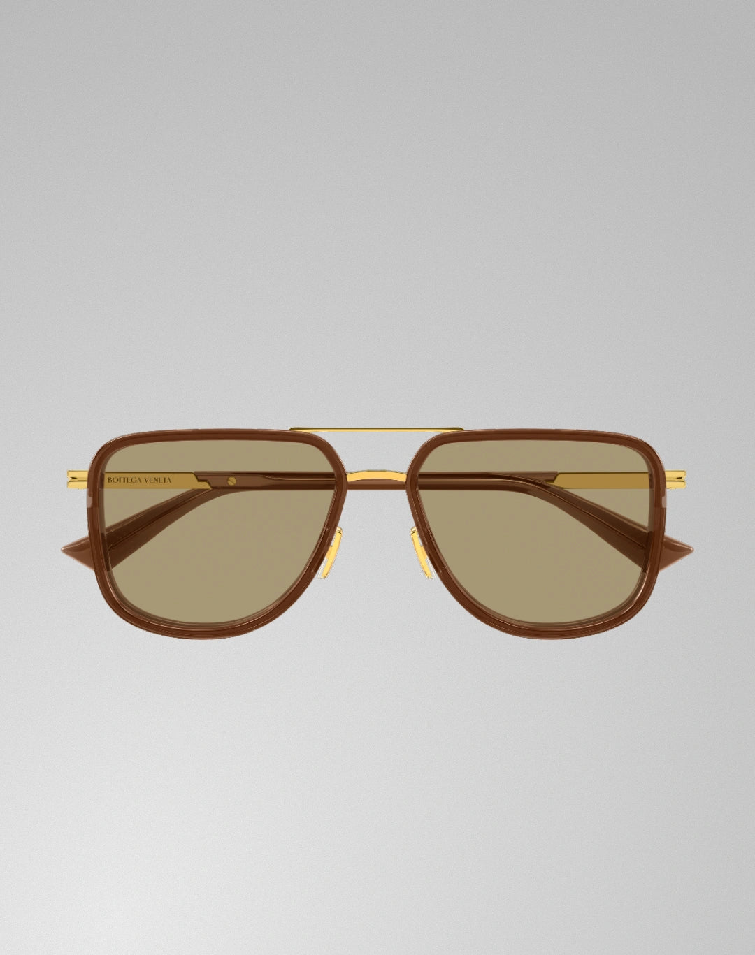 Bottega Veneta BV1463S-003 – Lunettes de soleil caravane brun (XL)