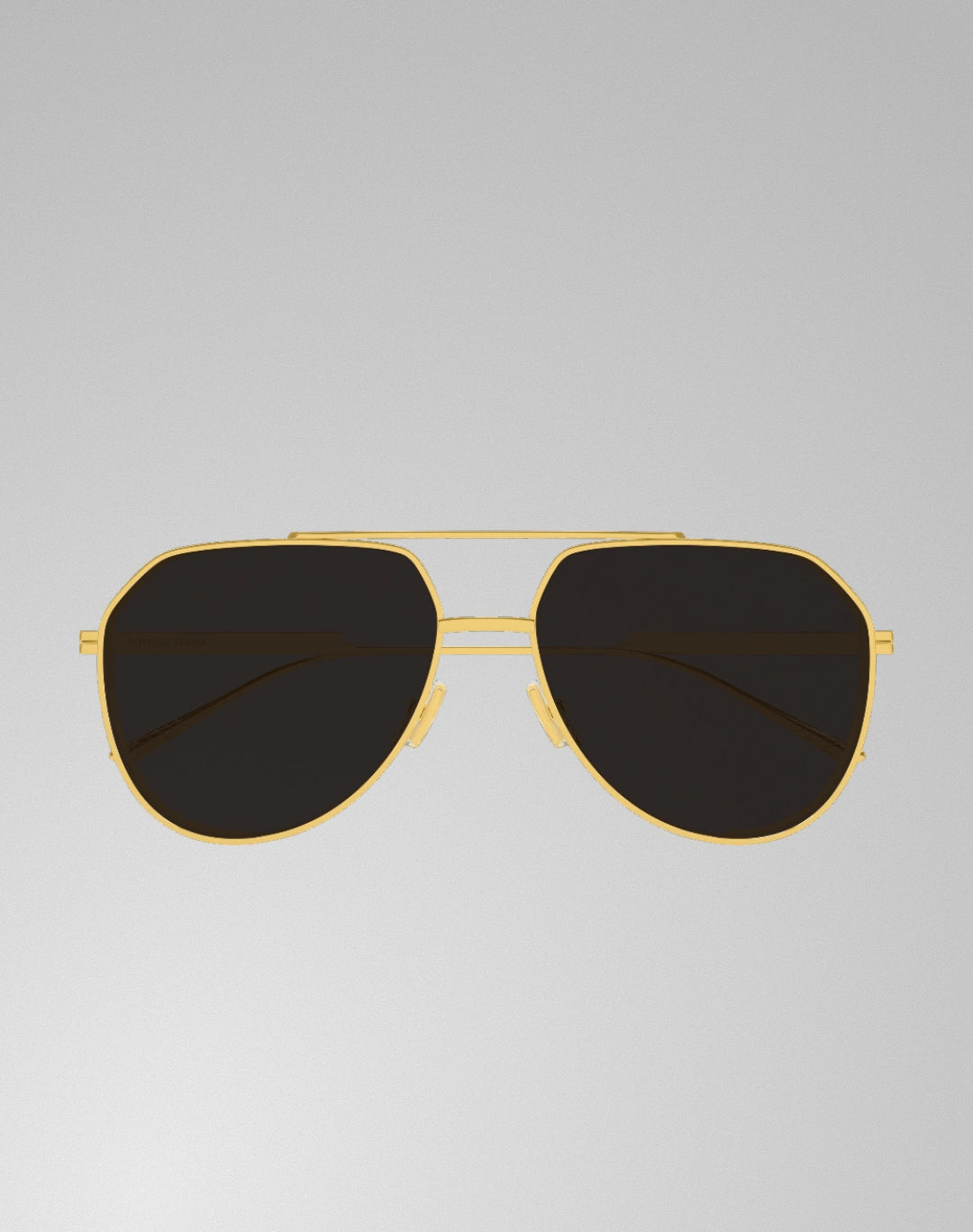 Bottega Veneta BV1465S-001 – Lunettes de soleil pilote or (XL)