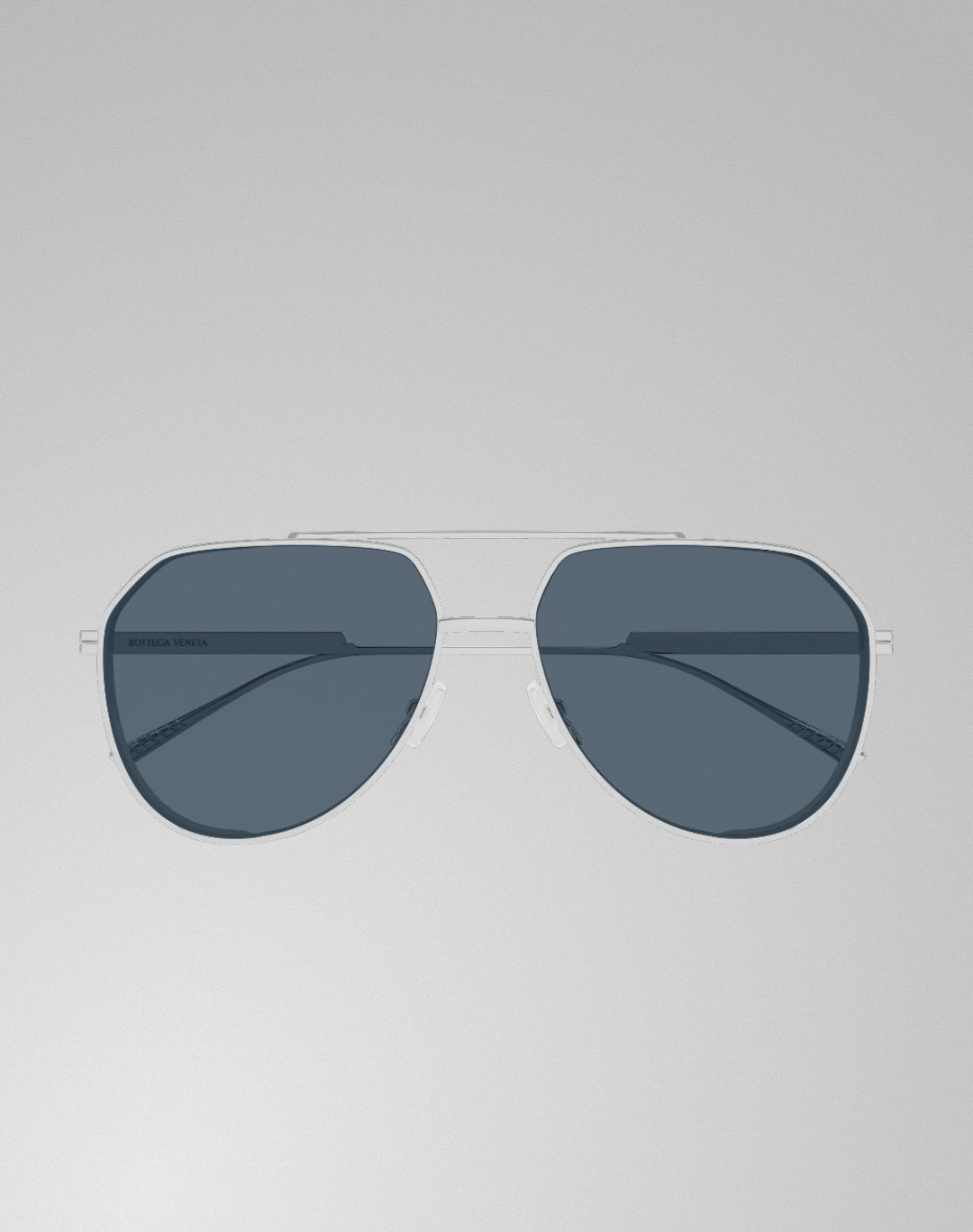 Bottega Veneta BV1465S-003 – Lunettes de soleil pilote argent (XL)