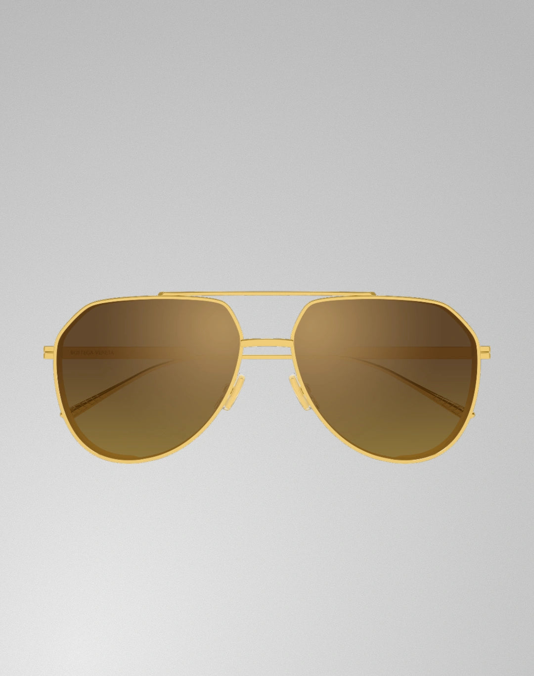 Bottega Veneta BV1465S-004 – Lunettes de soleil pilote or (XL)