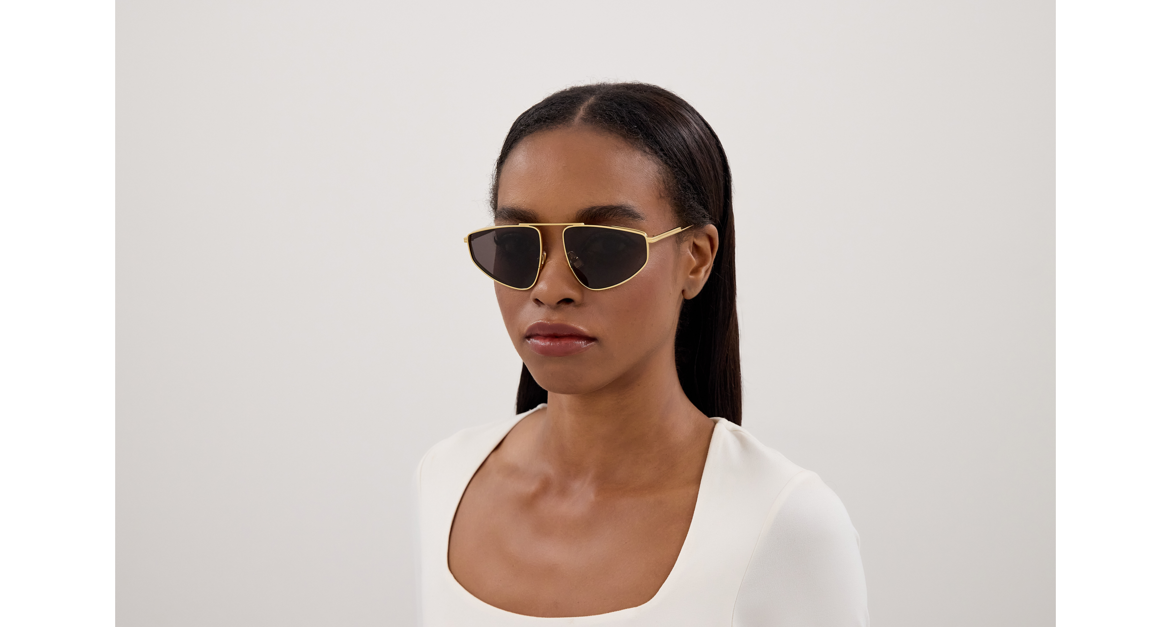 Bottega Veneta BV1466S-001 – Lunettes de soleil caravan or (XL)