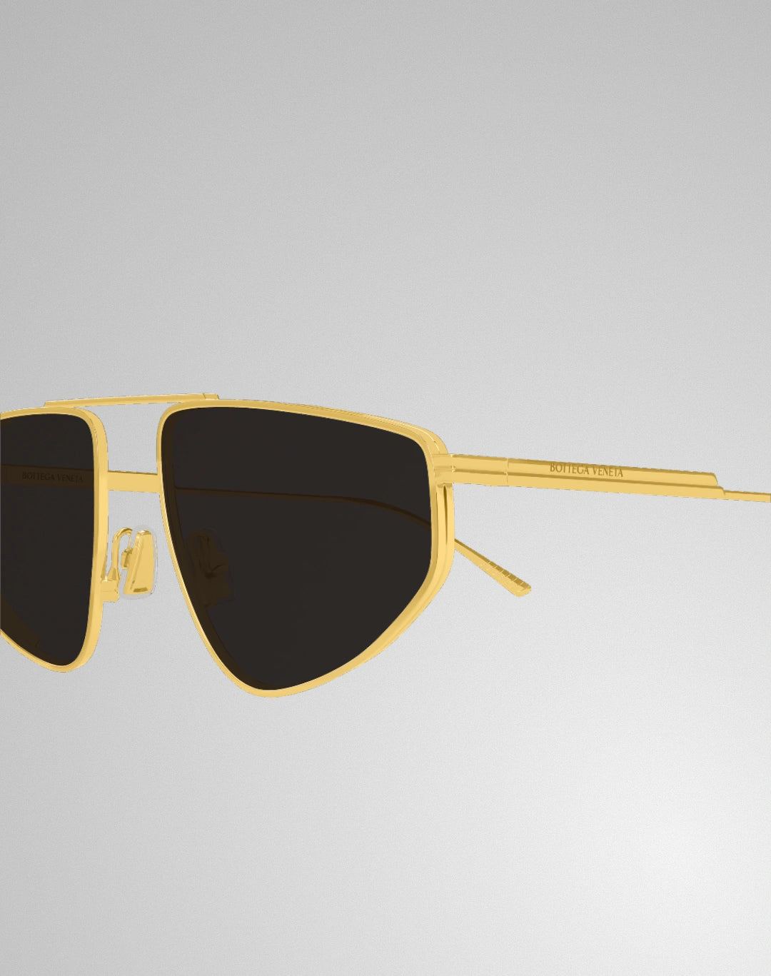 Bottega Veneta BV1466S-001 – Lunettes de soleil caravan or (XL)