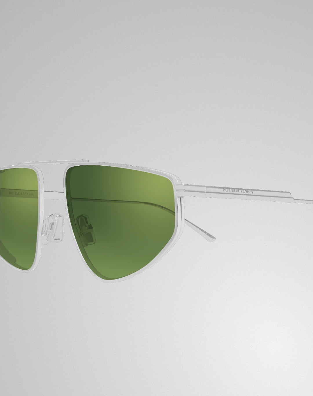 Bottega Veneta BV1466S-002 – Lunettes de soleil caravan argent (XL)