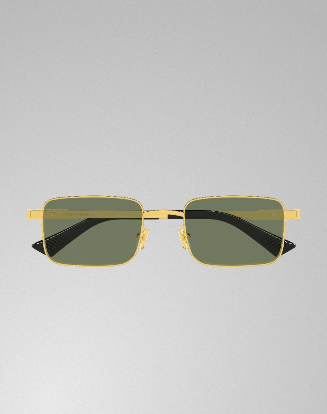 Bottega Veneta BV1469S-004 – Lunettes de soleil rectangulaire or (L)