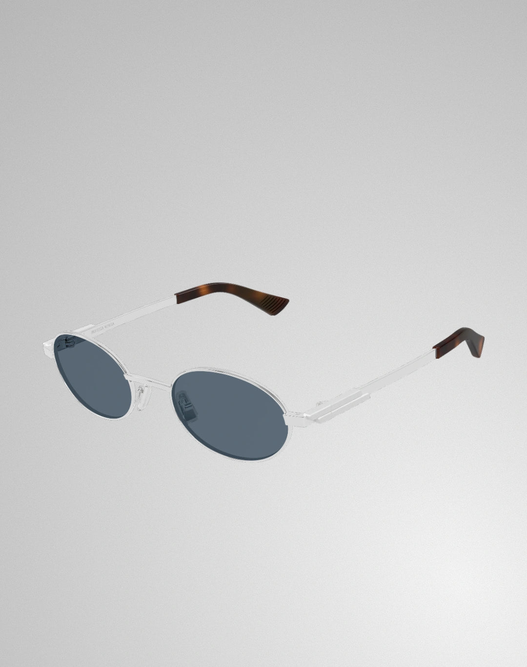 Bottega Veneta BV1470S-002 – Lunettes de soleil ovale argent (M)