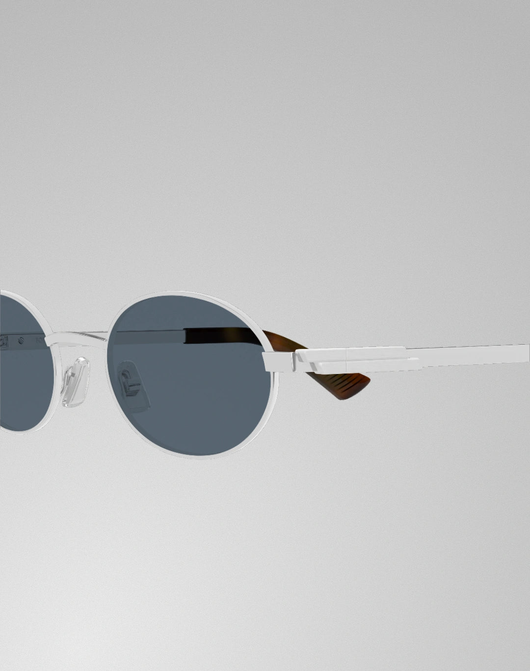 Bottega Veneta BV1470S-002 – Lunettes de soleil ovale argent (M)