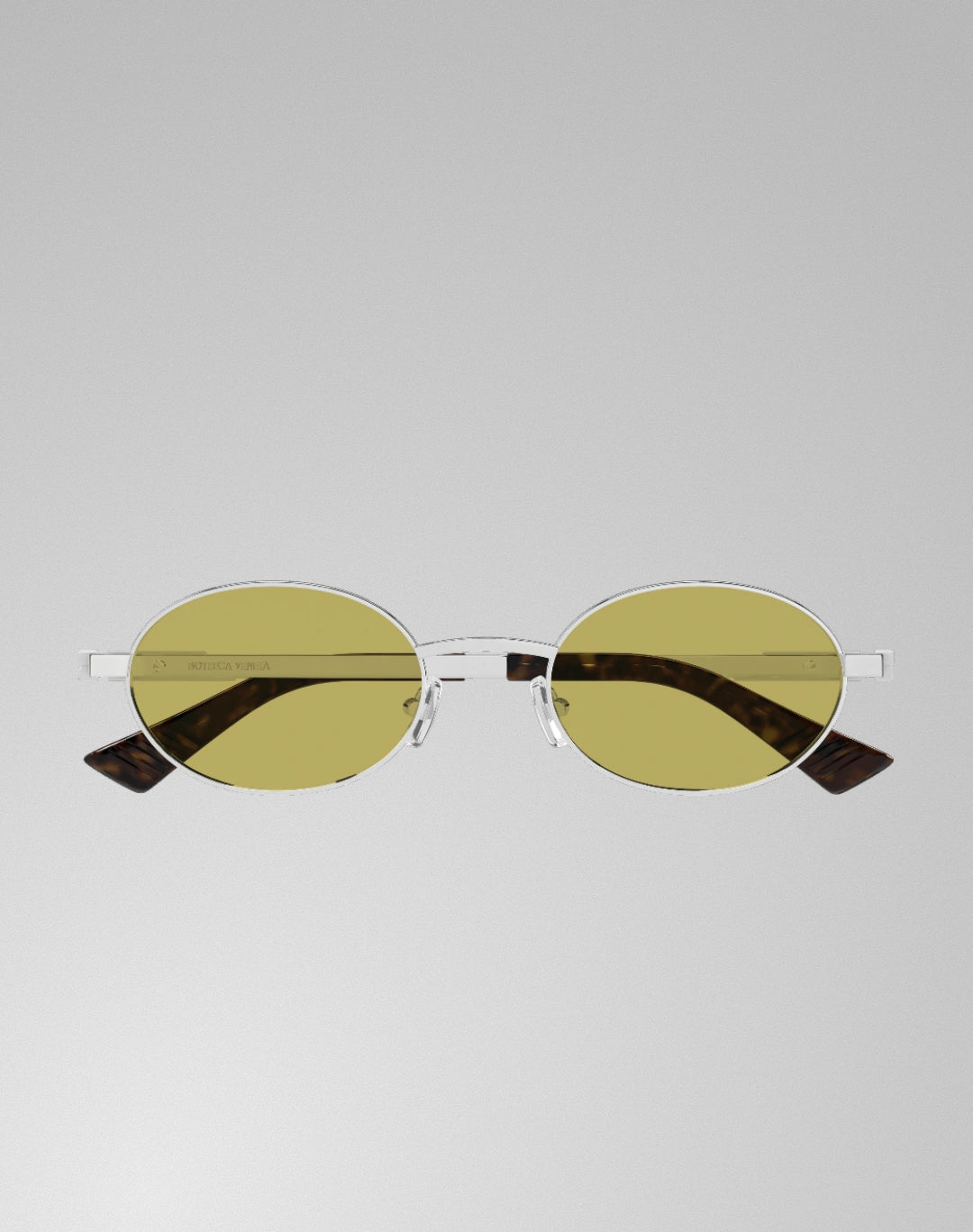 Bottega Veneta BV1470S-003 – Lunettes de soleil ovale argent (M)