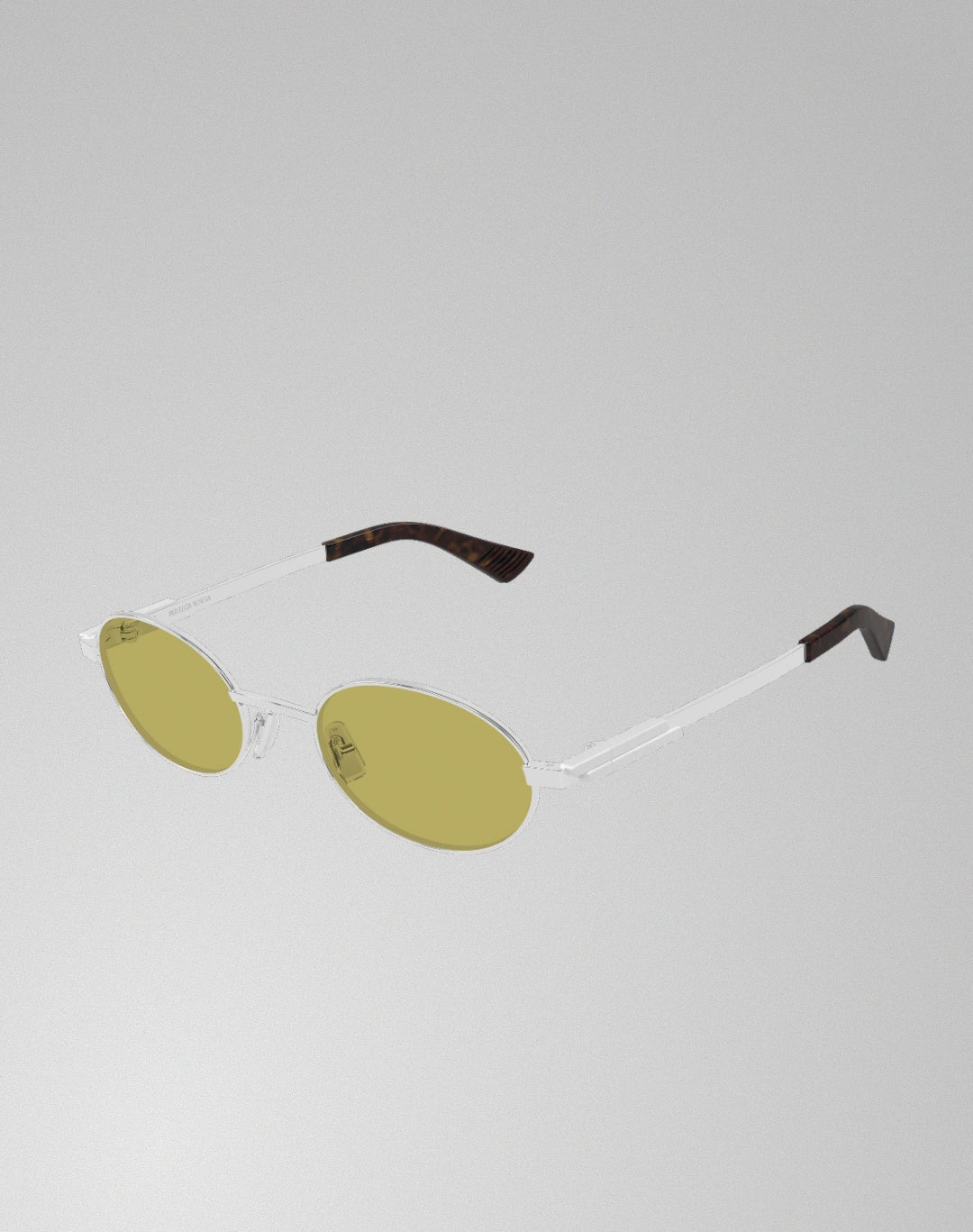 Bottega Veneta BV1470S-003 – Lunettes de soleil ovale argent (M)