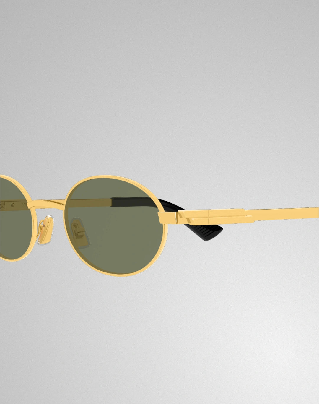Bottega Veneta BV1470S-004 – Lunettes de soleil ovale or (M)