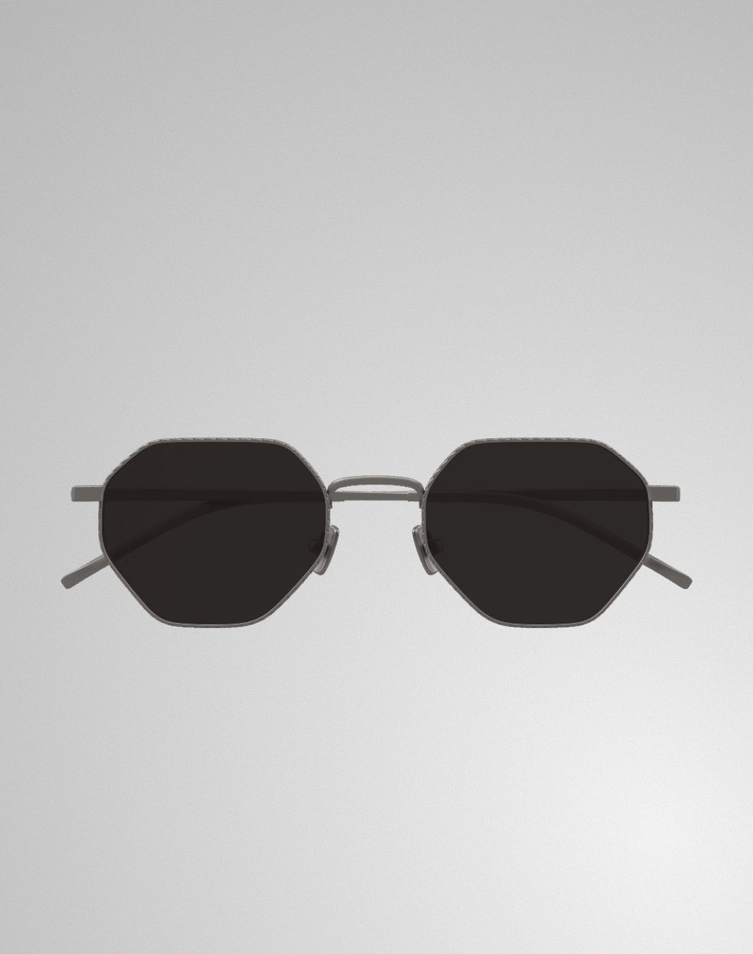 Bottega Veneta BV1471S-001 – Lunettes de soleil géométrique ruthénium (M)